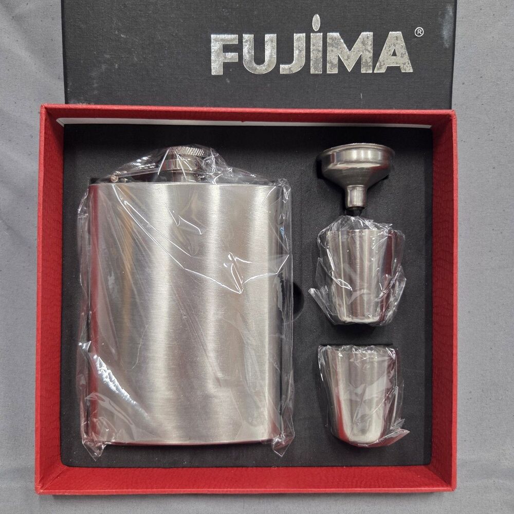 Fujima Flask 8oz Stainless Steel Set